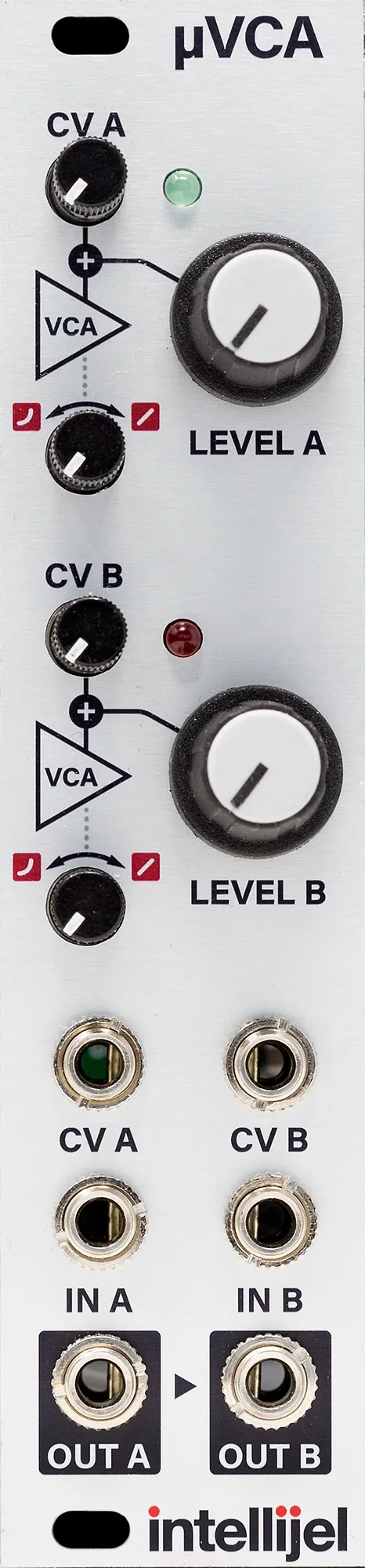 Intellijel µVCA Eurorack Modul Dual VCA 6HP