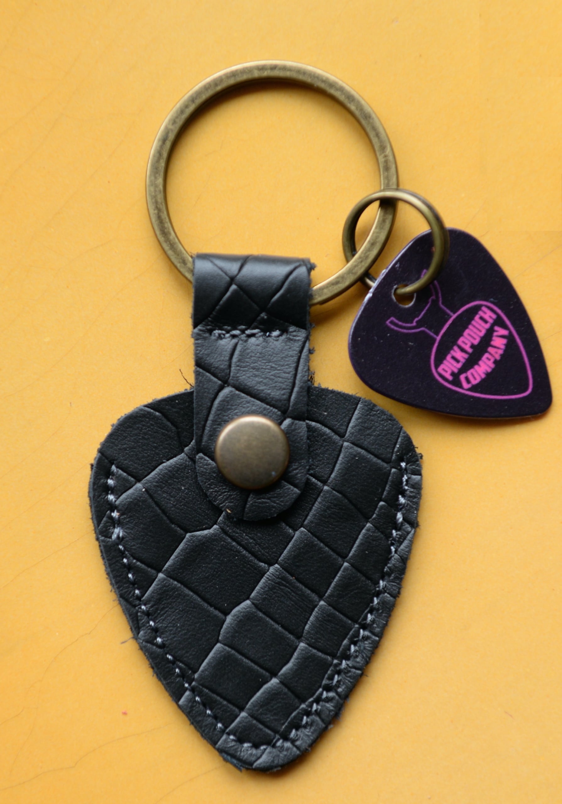 ChickenPicks Nashville Black Pick Pouch Ledertasche