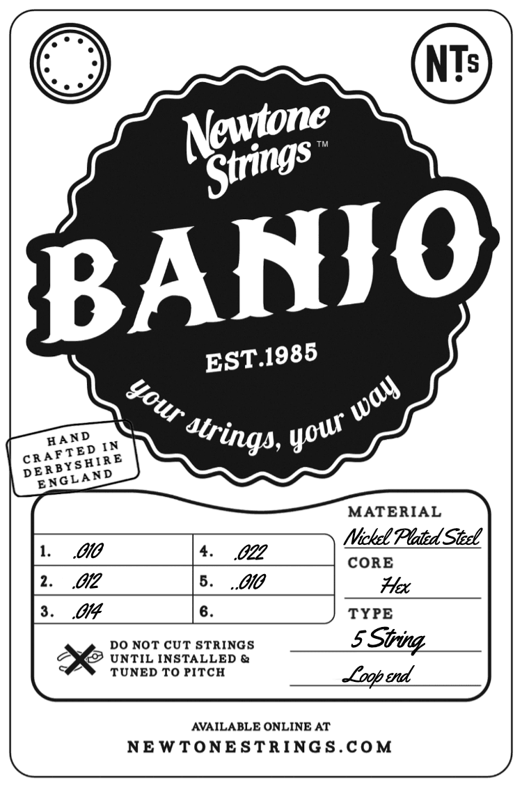 Newtone Banjo 5-saitig Banjosaiten Satz