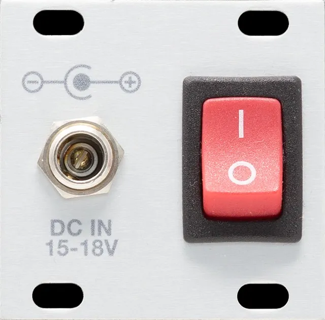 Intellijel Power Entry 1U Eurorack Modul 2,1mm DC-Buchse