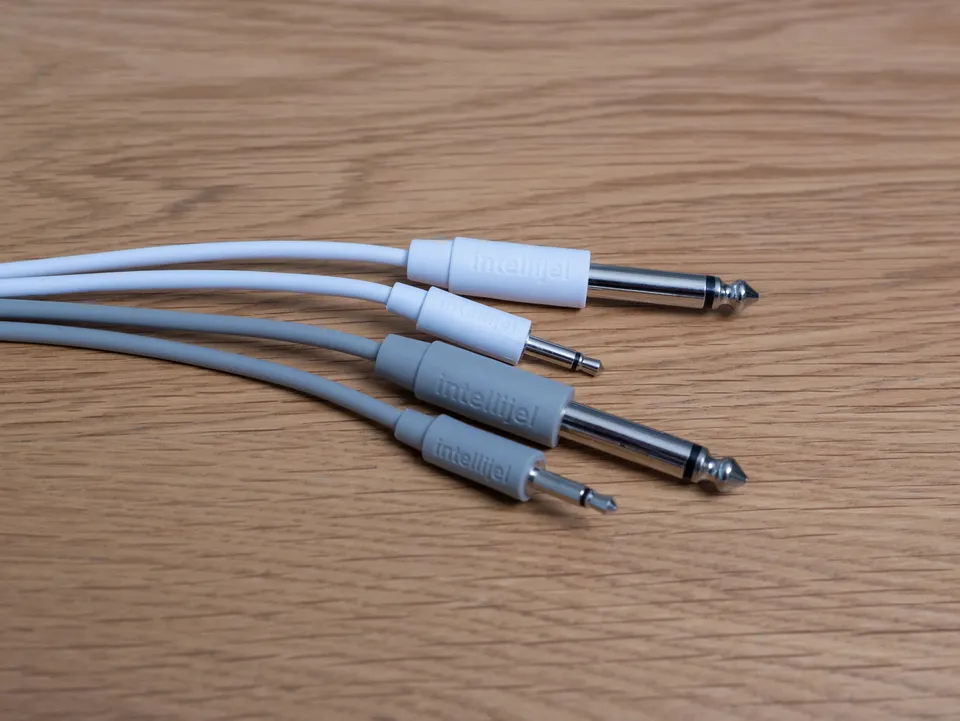Intellijel Patch Cables 3.5mm-6.3mm Kabel 90cm grau