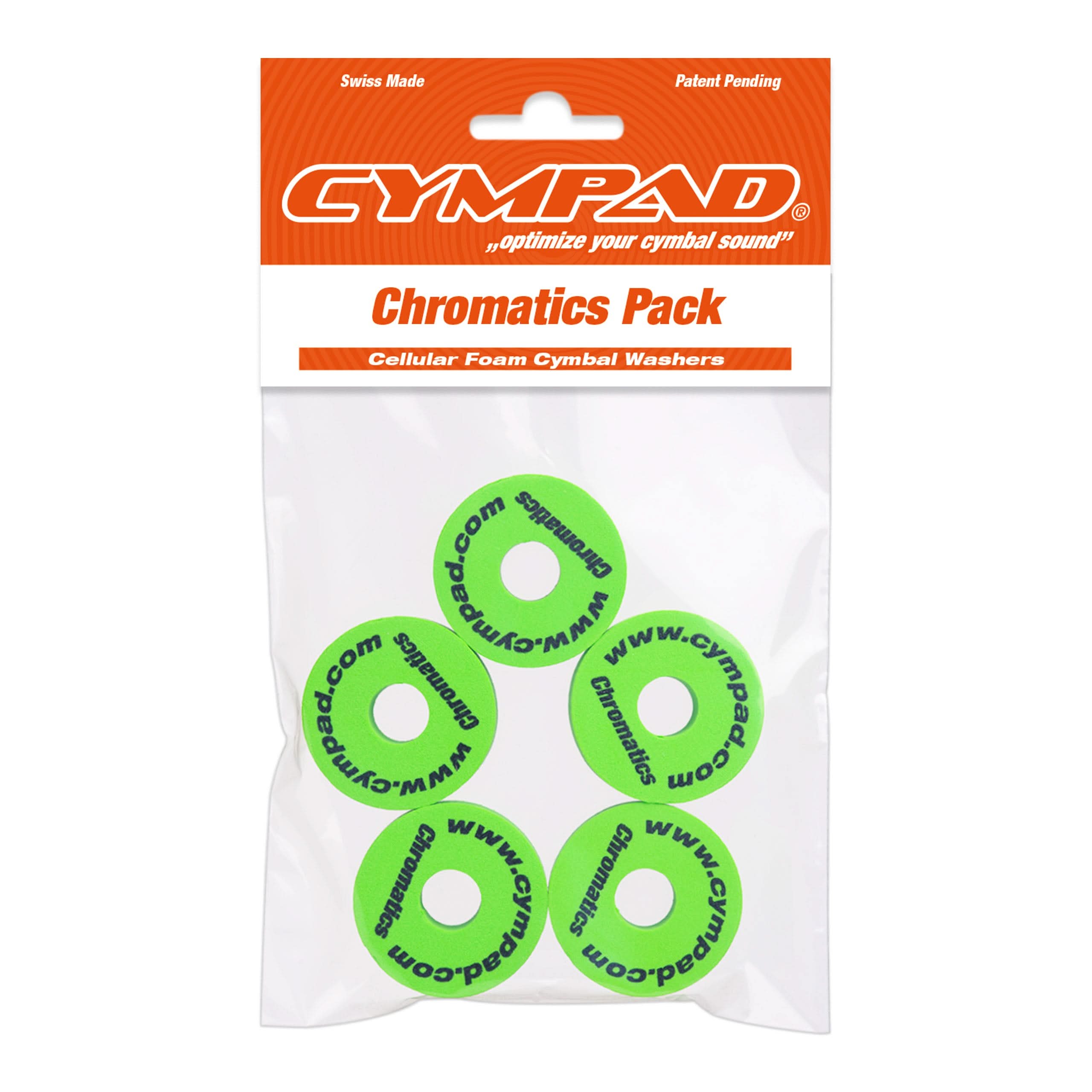 Cympad Chromatics Becken-Filze Grün Pad-Set Schaumstoff