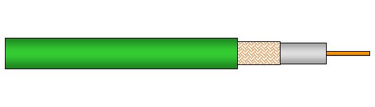 DAMAR+HAGEN Koaxialkabel 0.6/2.8AF FRNC Meterware