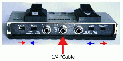 AirTurn Accessories Kabel für Boss FS-6 Verbindungskabel