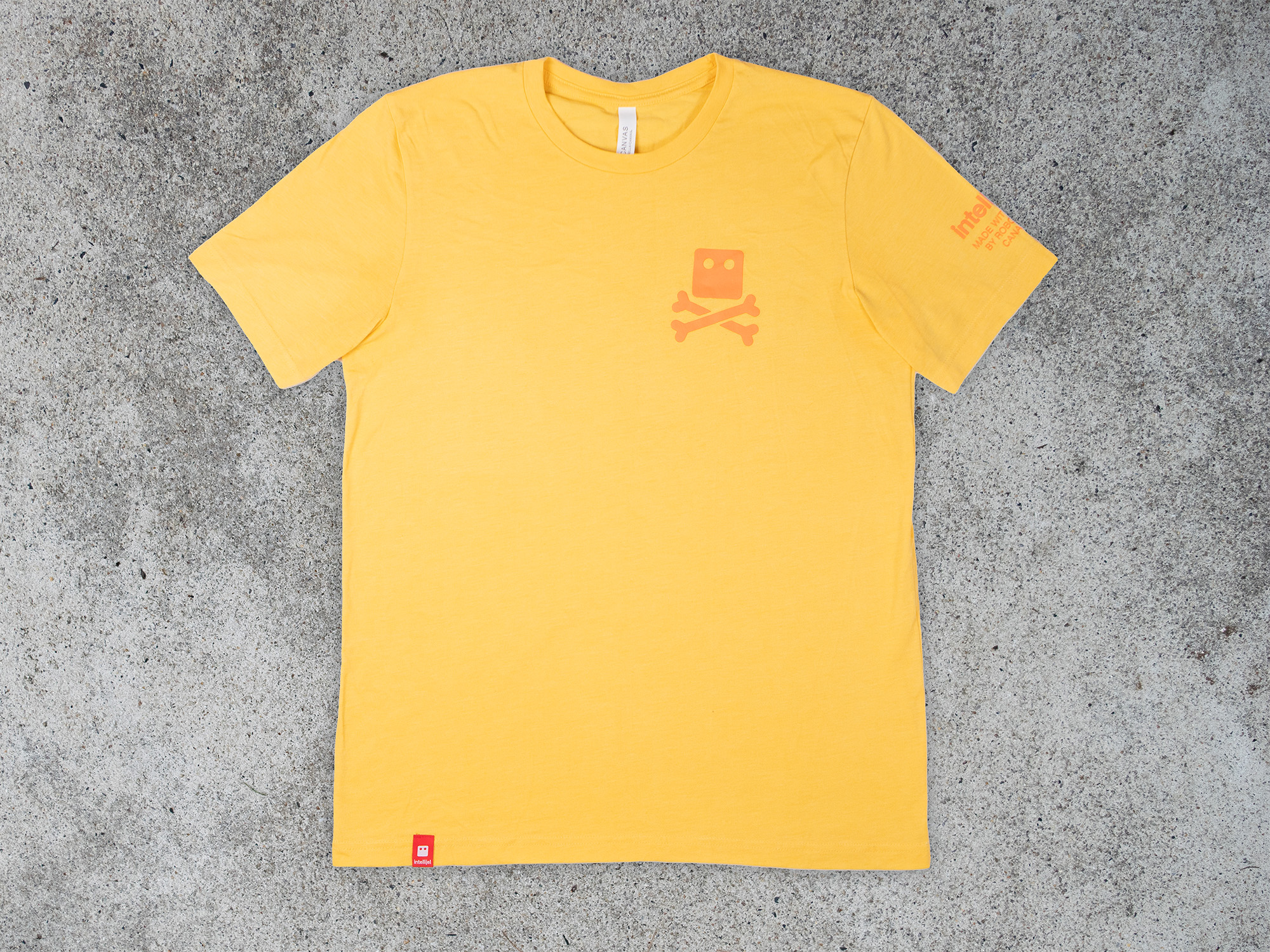 Intellijel Robot Bones II T-Shirt Gelb Baumwolle