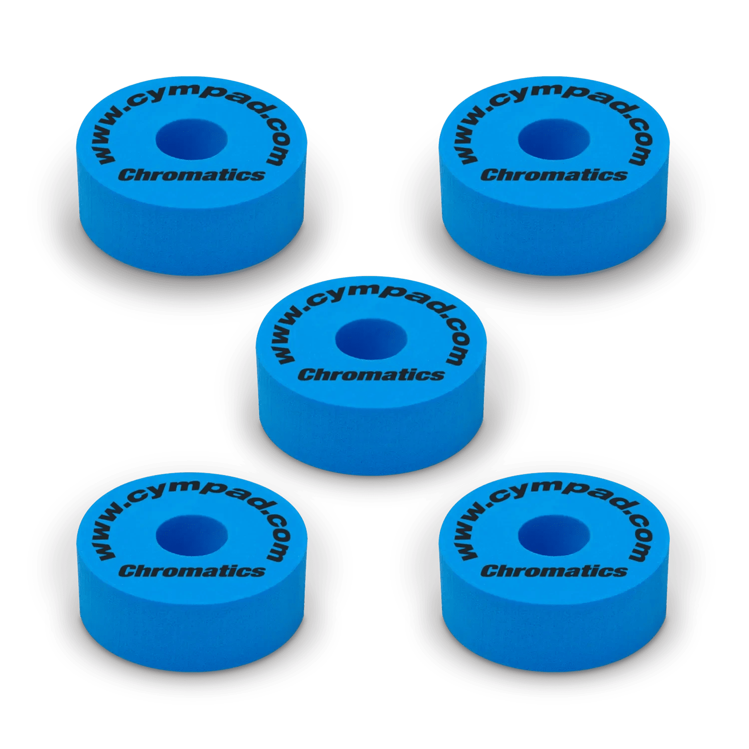 Cympad Chromatics Beckenfilze Blau Set Schaumstoff