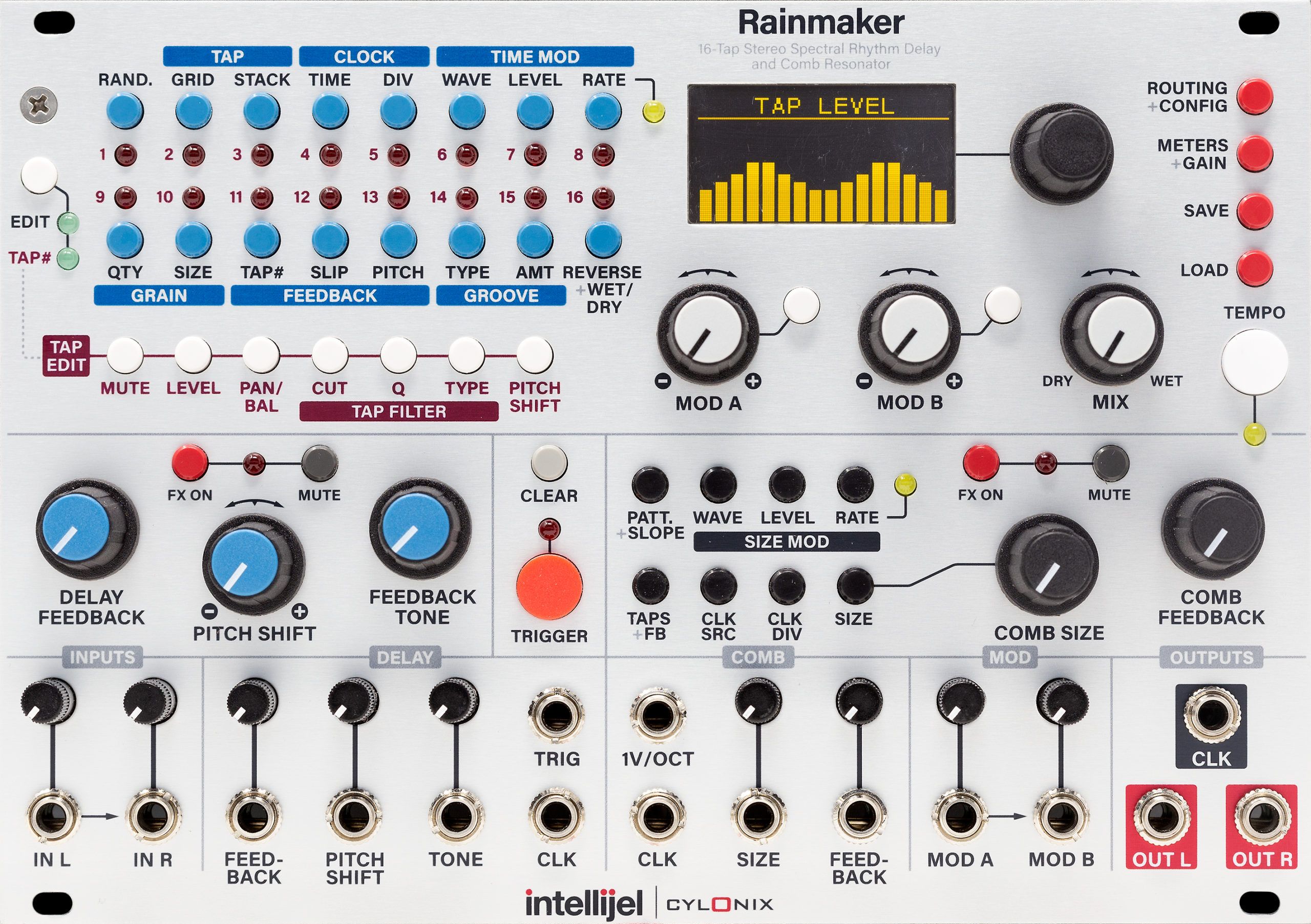 Intellijel Rainmaker Rhythm Delay Eurorack Modul Stereo