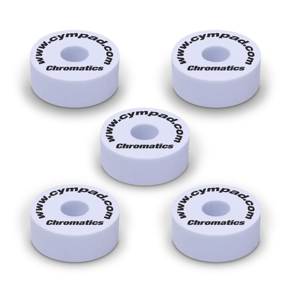 Cympad Chromatics Beckenfilze Weiß Set Memory-Schaum