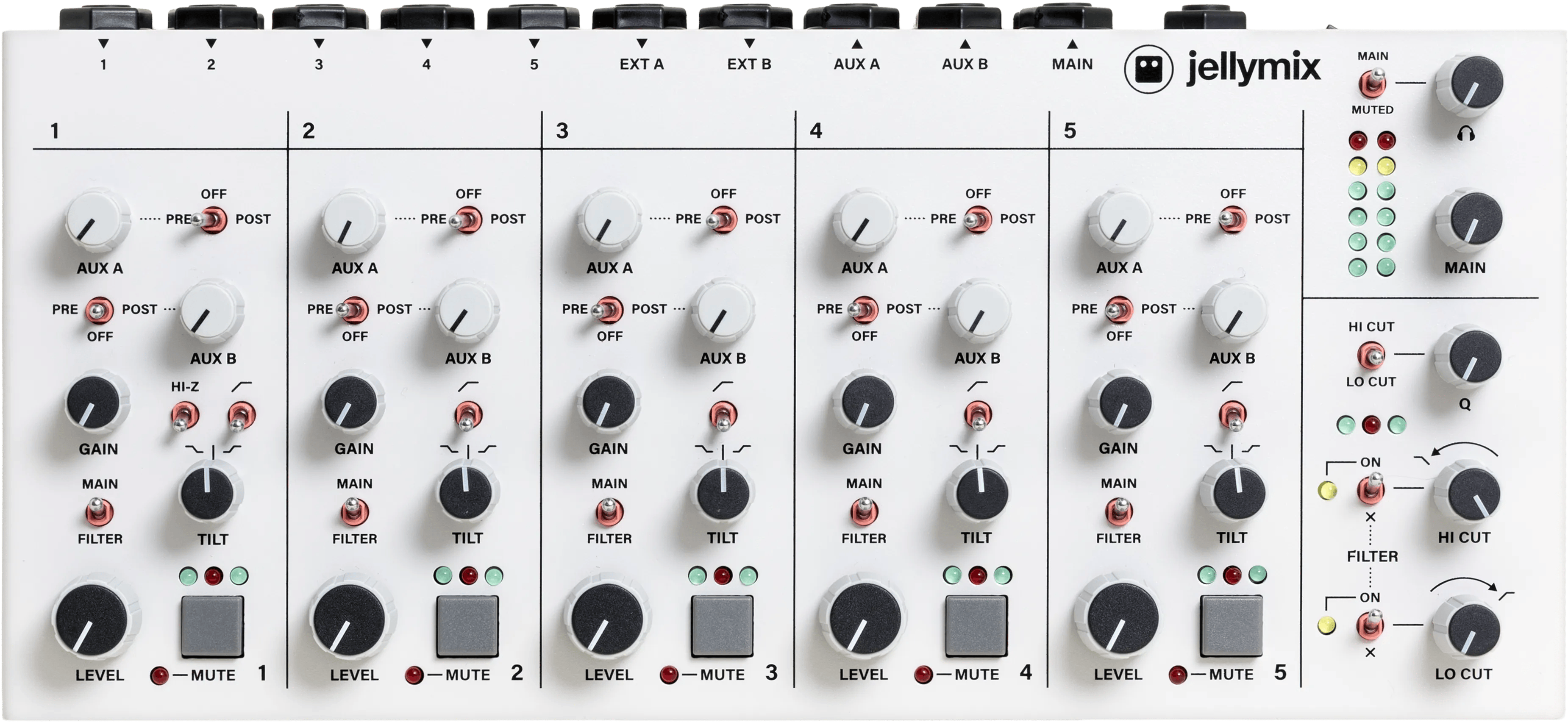 Intellijel Jellymix Desktop Mixer Stereo 5-Kanal