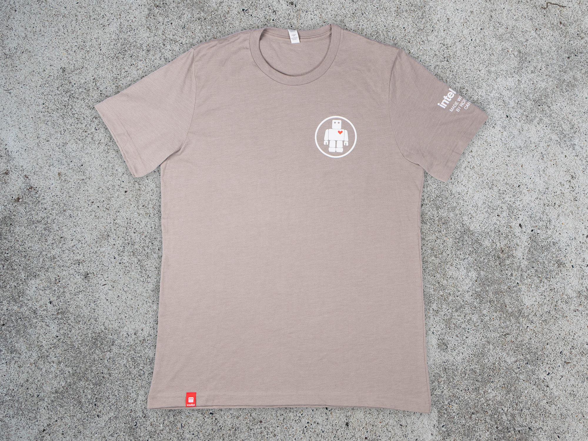 Intellijel Robot Circle T-Shirt Stone Heather Baumwolle XS-XXL