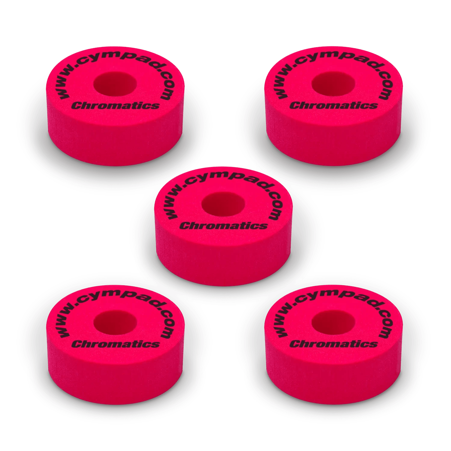 Cympad Chromatics Beckenfilze Rot Set Memory-Schaum