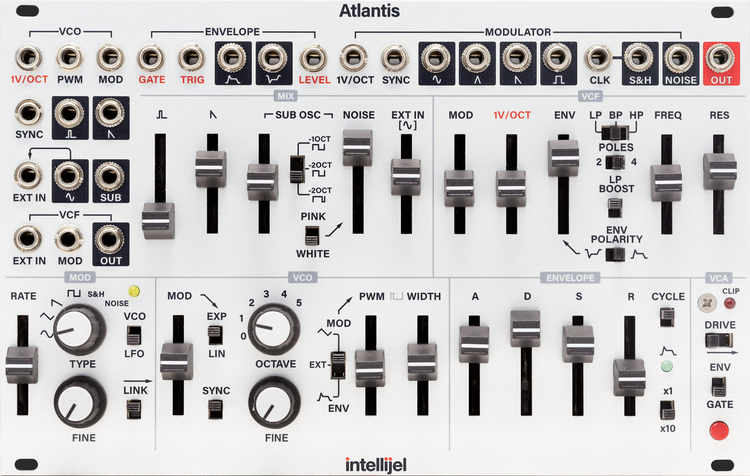 Intellijel Atlantis Eurorack Modul Synth Voice 40HP