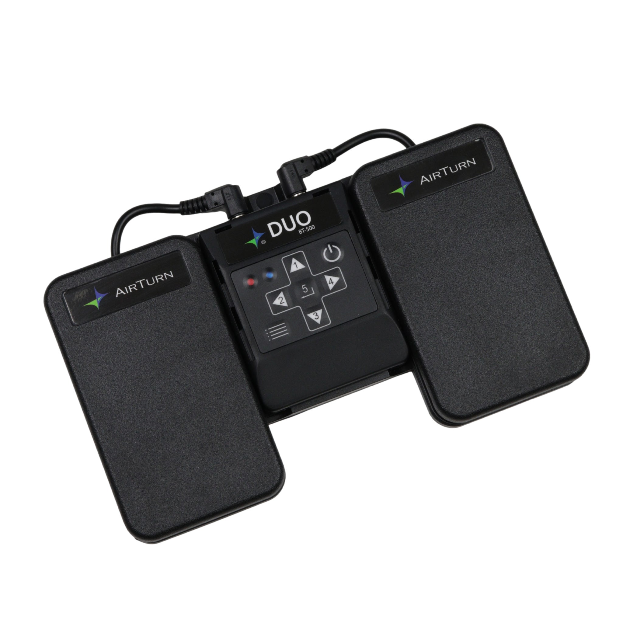 AirTurn DUO 500 Bluetooth Fußswitch, 2 Schalter, wiederaufarbeiteter B-Stock