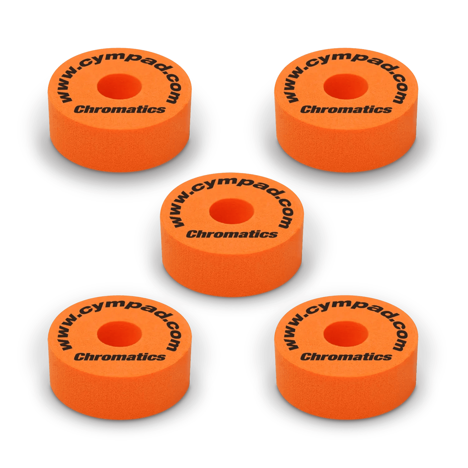 Cympad Chromatics Orange Beckenfilz Set Schaumstoff