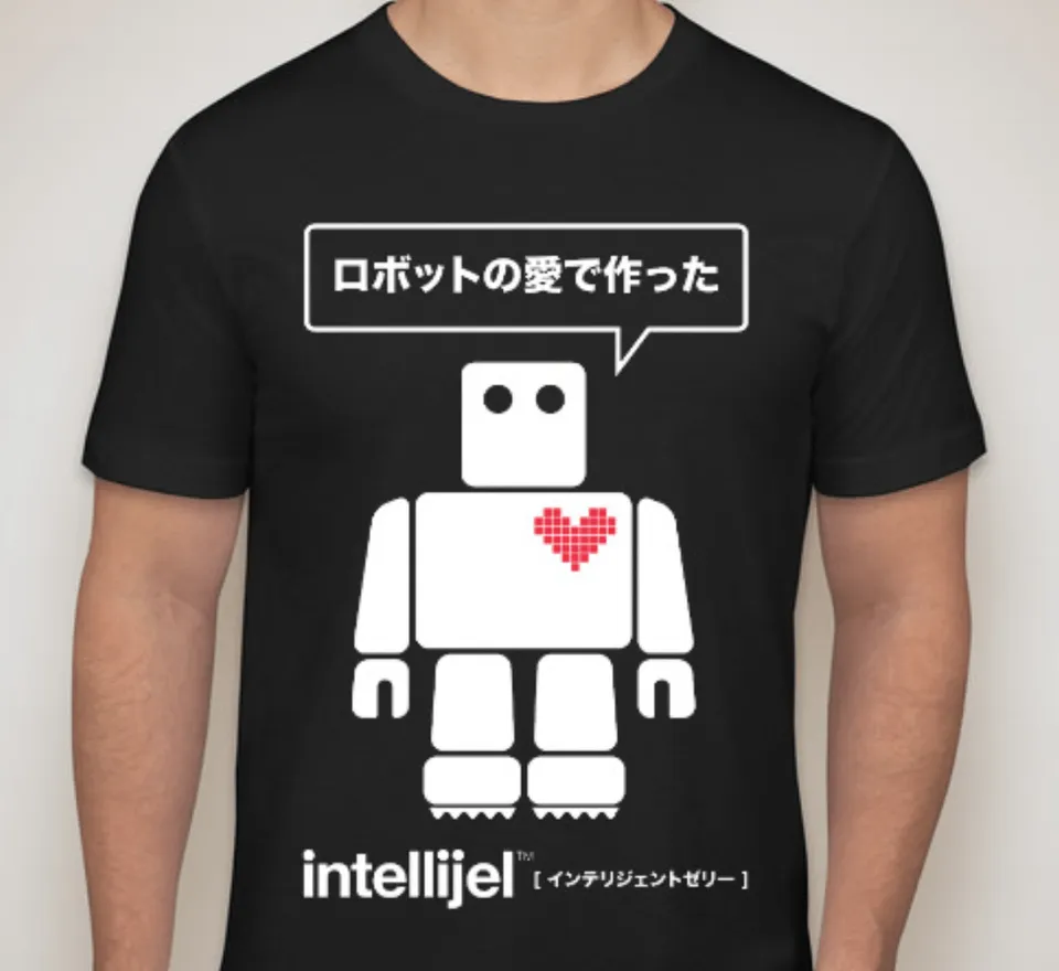 Intellijel Accessories Robot Love T-Shirt Baumwolle Schwarz