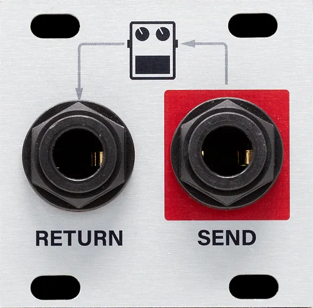 Intellijel Pedal I/O Jacks 1U Eurorack Modul für Pedale