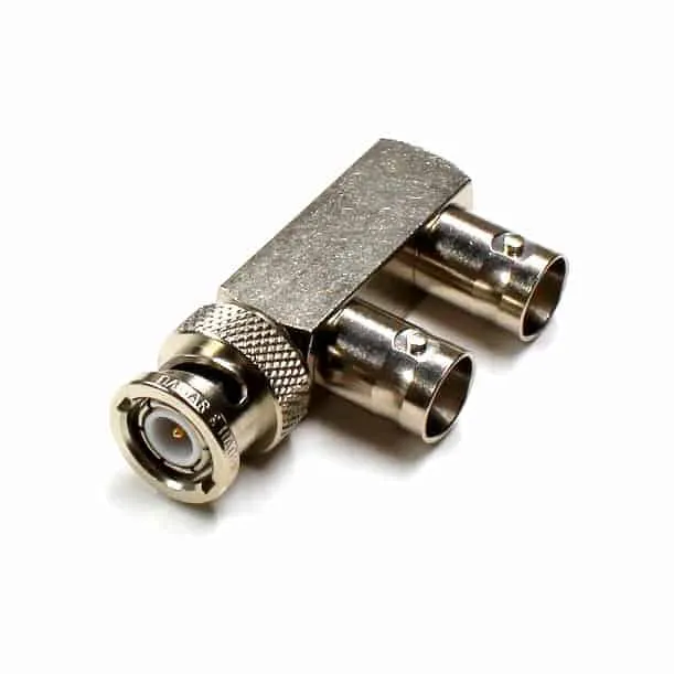 DAMAR+HAGEN BNC 50 Ohm Kabel-Verzweigungsstecker F-Adapter