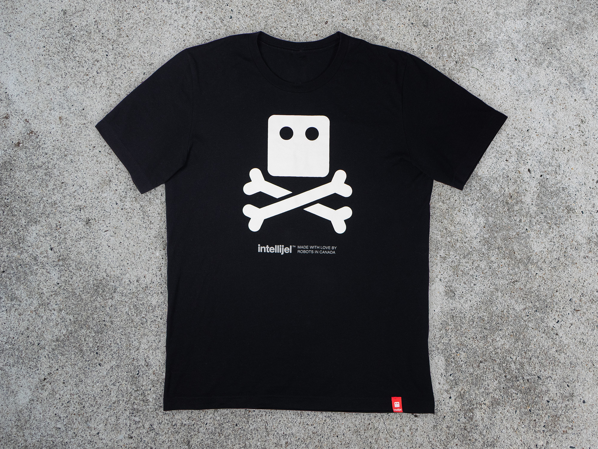 Intellijel Robot & Bones T-Shirt schwarz Baumwolle
