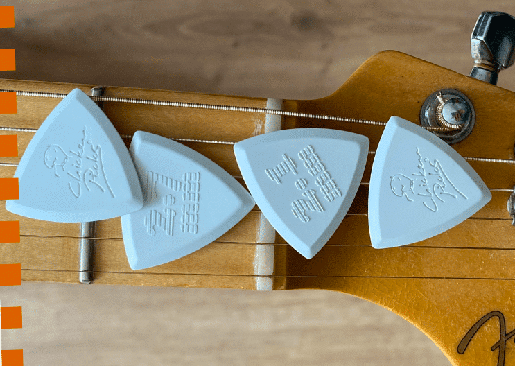 ChickenPicks Bermuda III Pointy Plektrum spitze Form