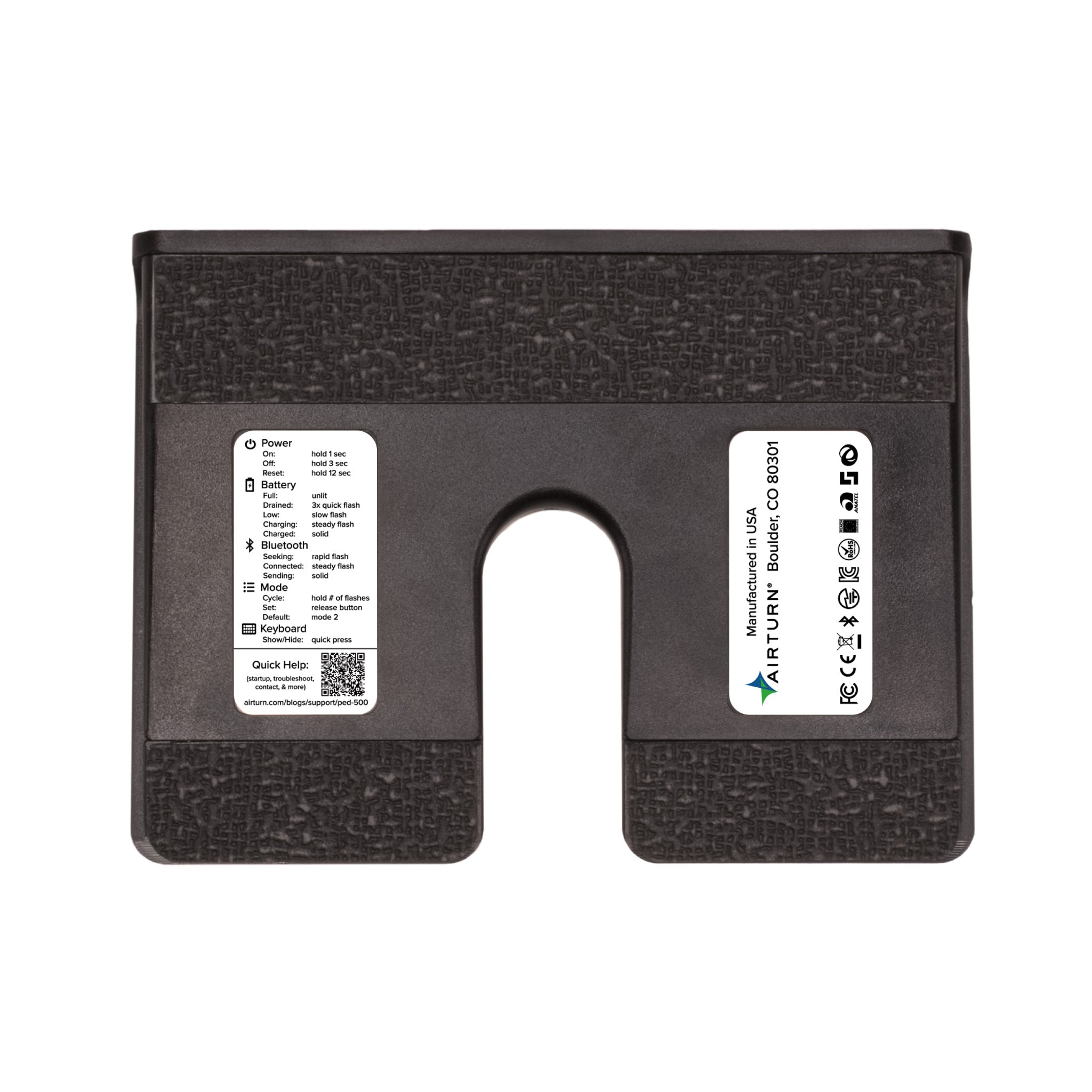 AirTurn PED 500 Bluetooth Fußschalter flach leise