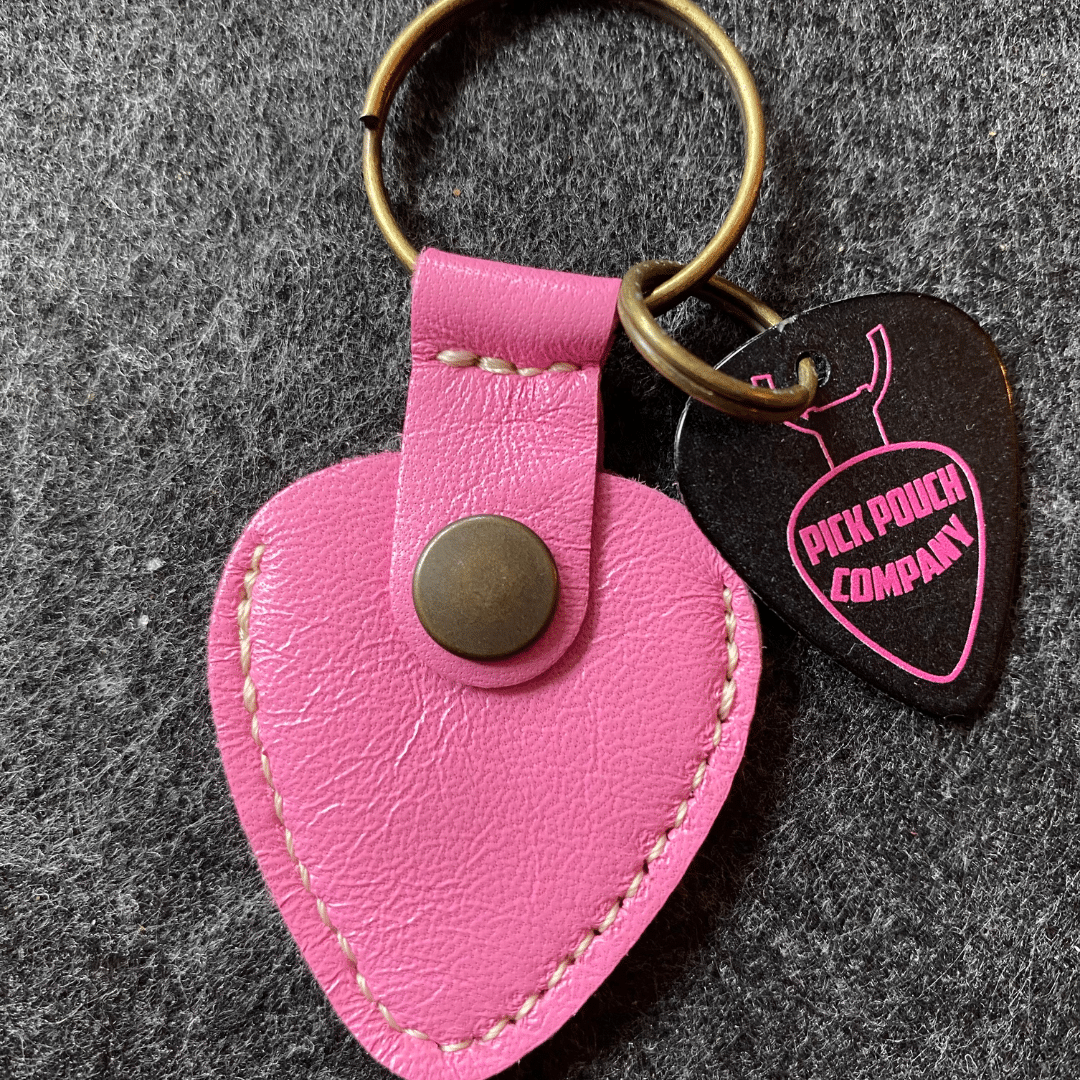 ChickenPicks Pick Pouch San Francisco Pink Ledertasche