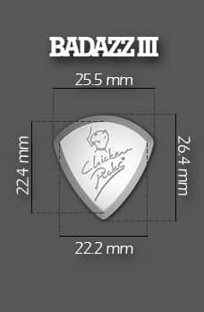 ChickenPicks Badazz III Combi Set Plektrum 3er 2,0+2,5+3,2 mm