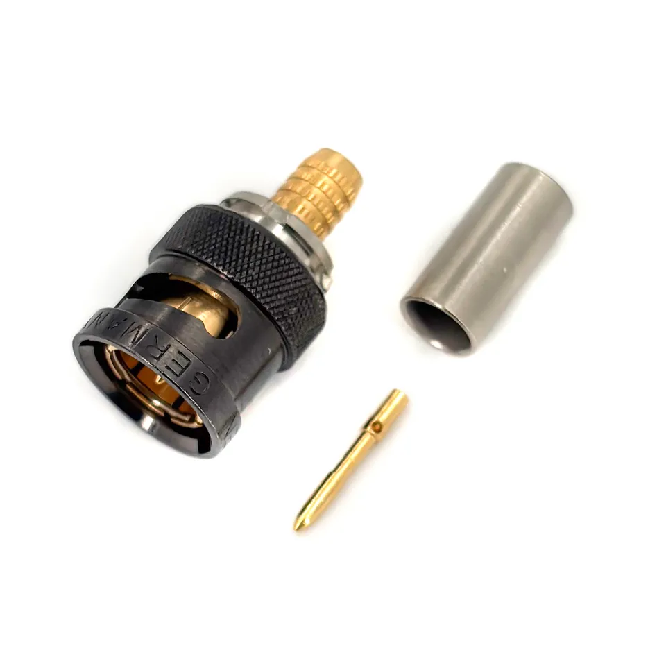 DAMAR+HAGEN BNCslim DarkLine Kabelstecker ohne Drehtülle