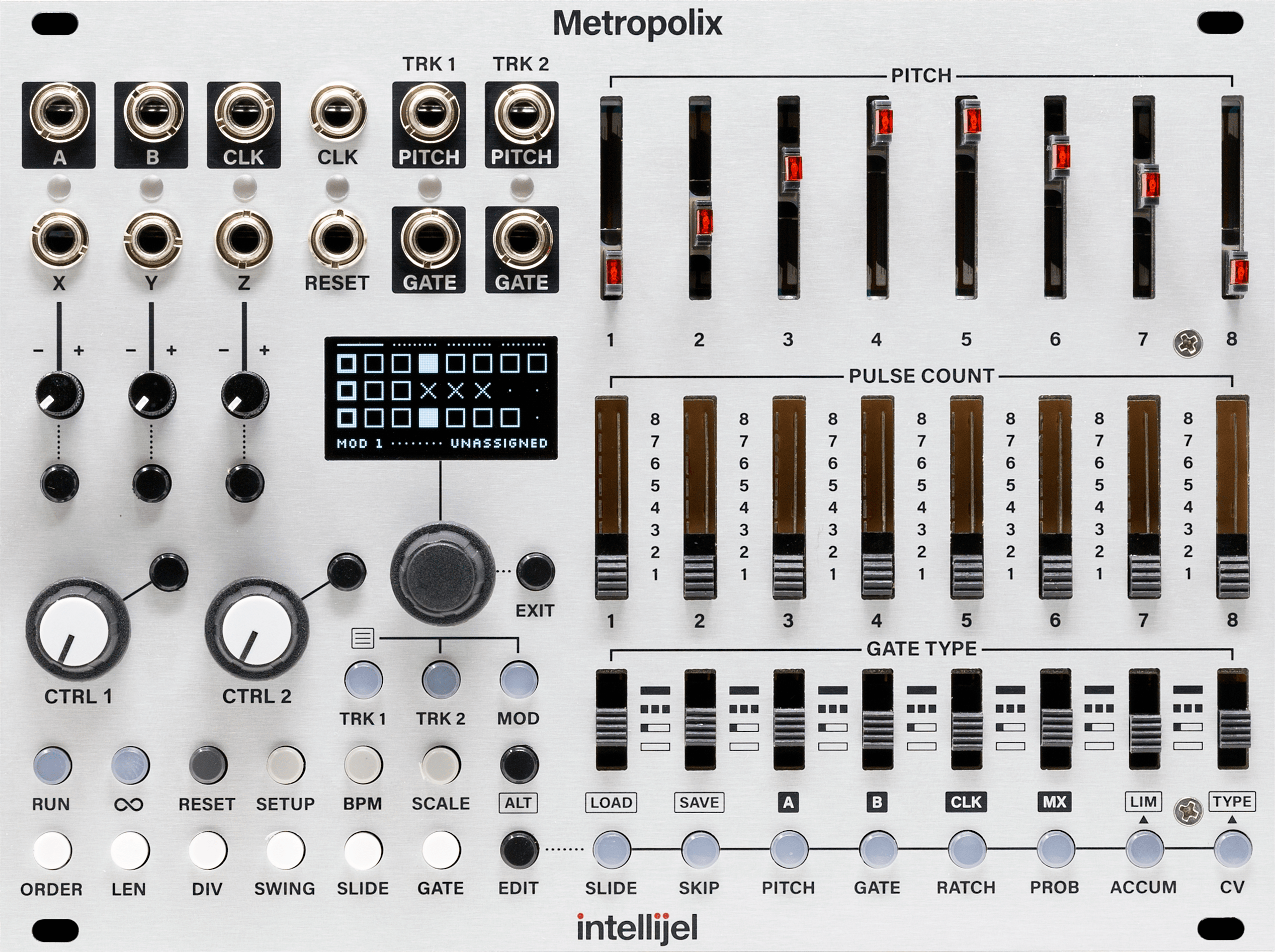 Intellijel Metropolix Eurorack-Modul Sequencer USB-MIDI