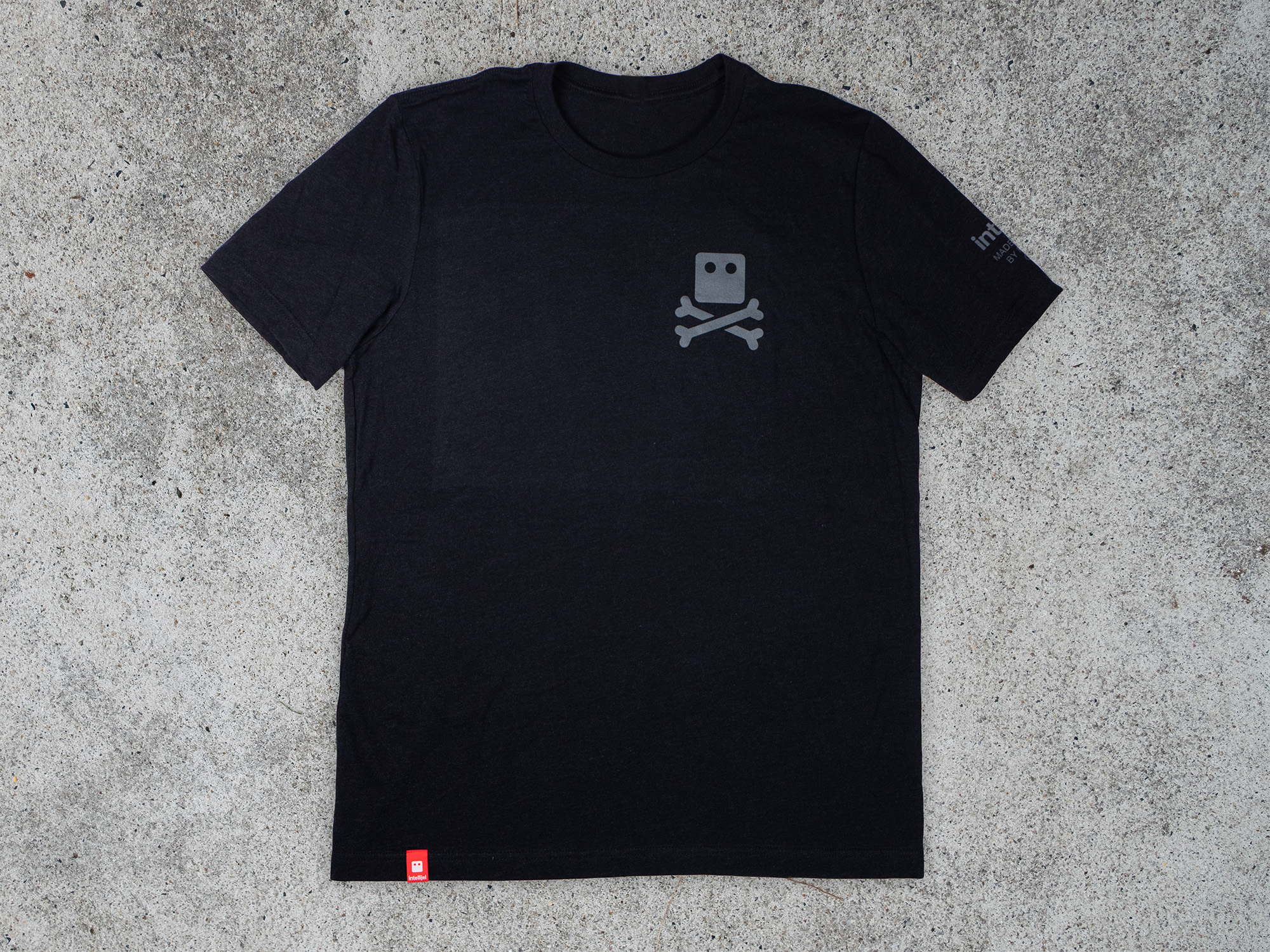 Intellijel Robot Bones II T-Shirt Black Heather Baumwolle