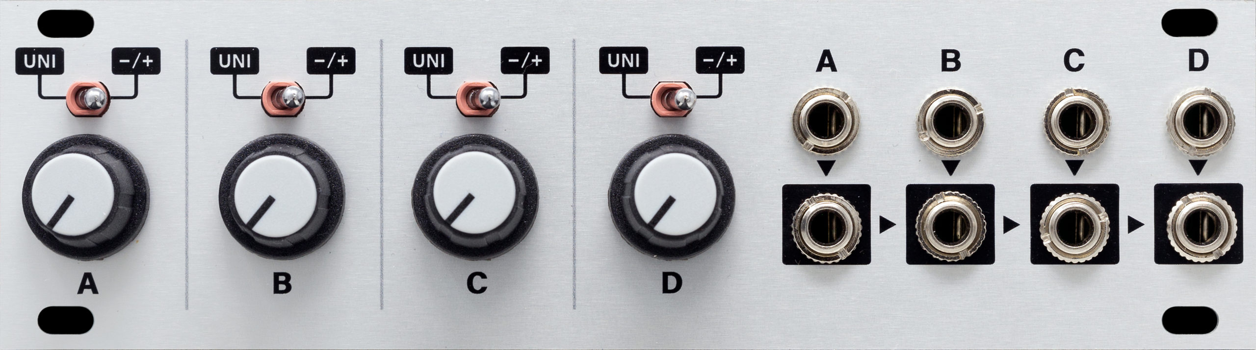 Intellijel Quadratt 1U Eurorack Mixer Attenuverter