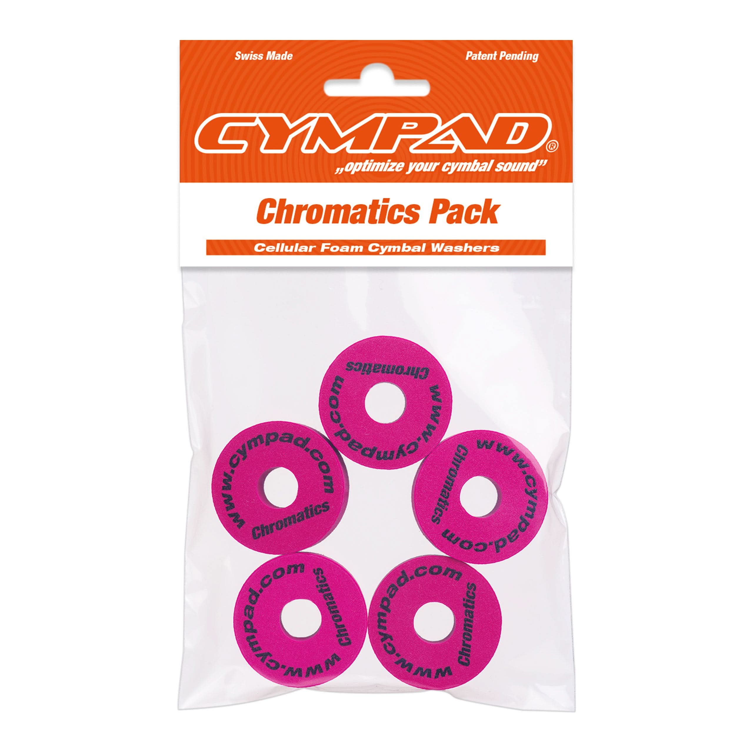 Cympad Chromatics Becken-Filze Crimson Pad-Set Schaumstoff