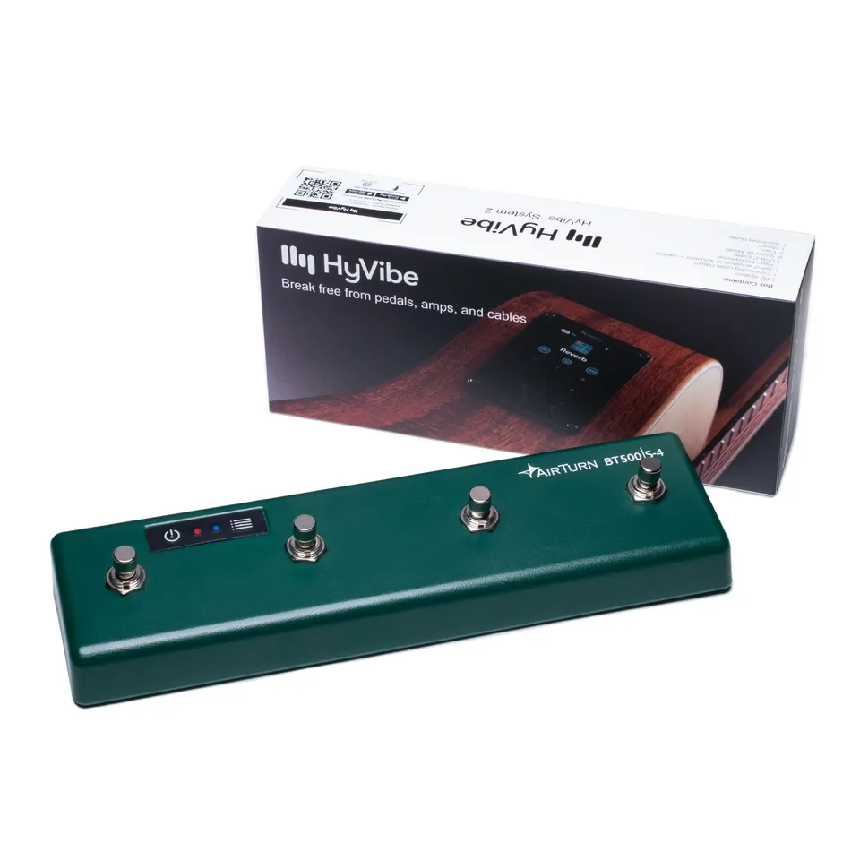 AirTurn BT500S-4 HyVibe Bundle Gitarren Controller