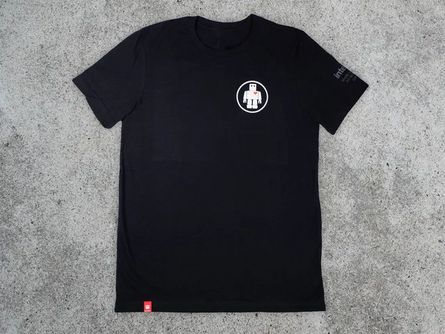 Intellijel Robot Circle T-Shirt Black Heather Baumwolle