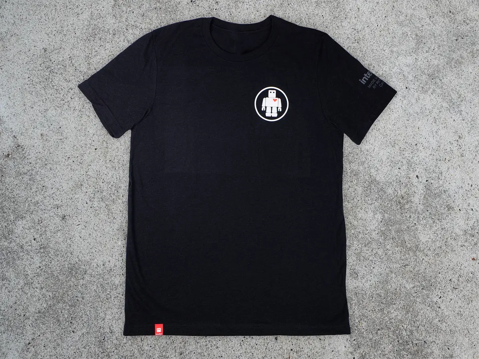Intellijel Robot Circle T-Shirt Black Heather Baumwolle