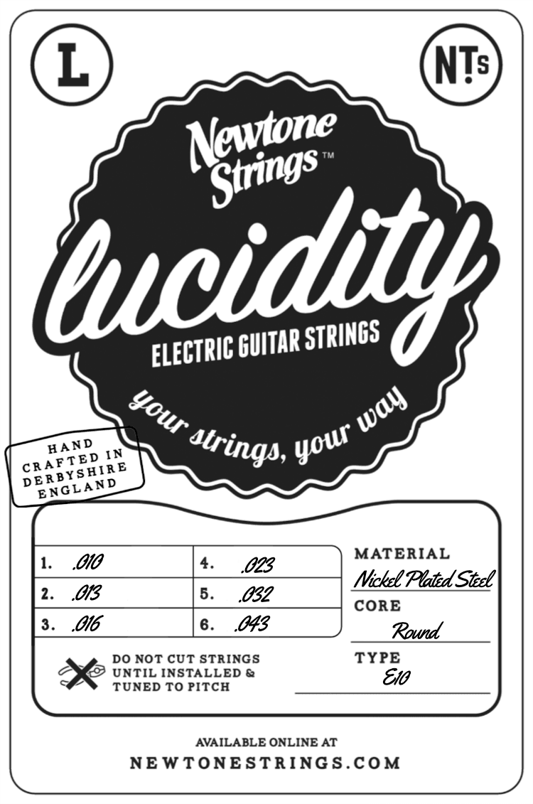 Newtone Lucidity E-Gitarrensaiten 6-saitig E-Gitarre