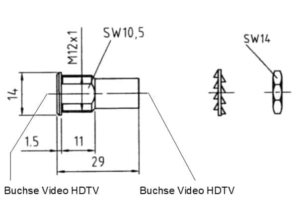 DAMAR+HAGEN Video HDTV Gerätekupplung Brückenstecker