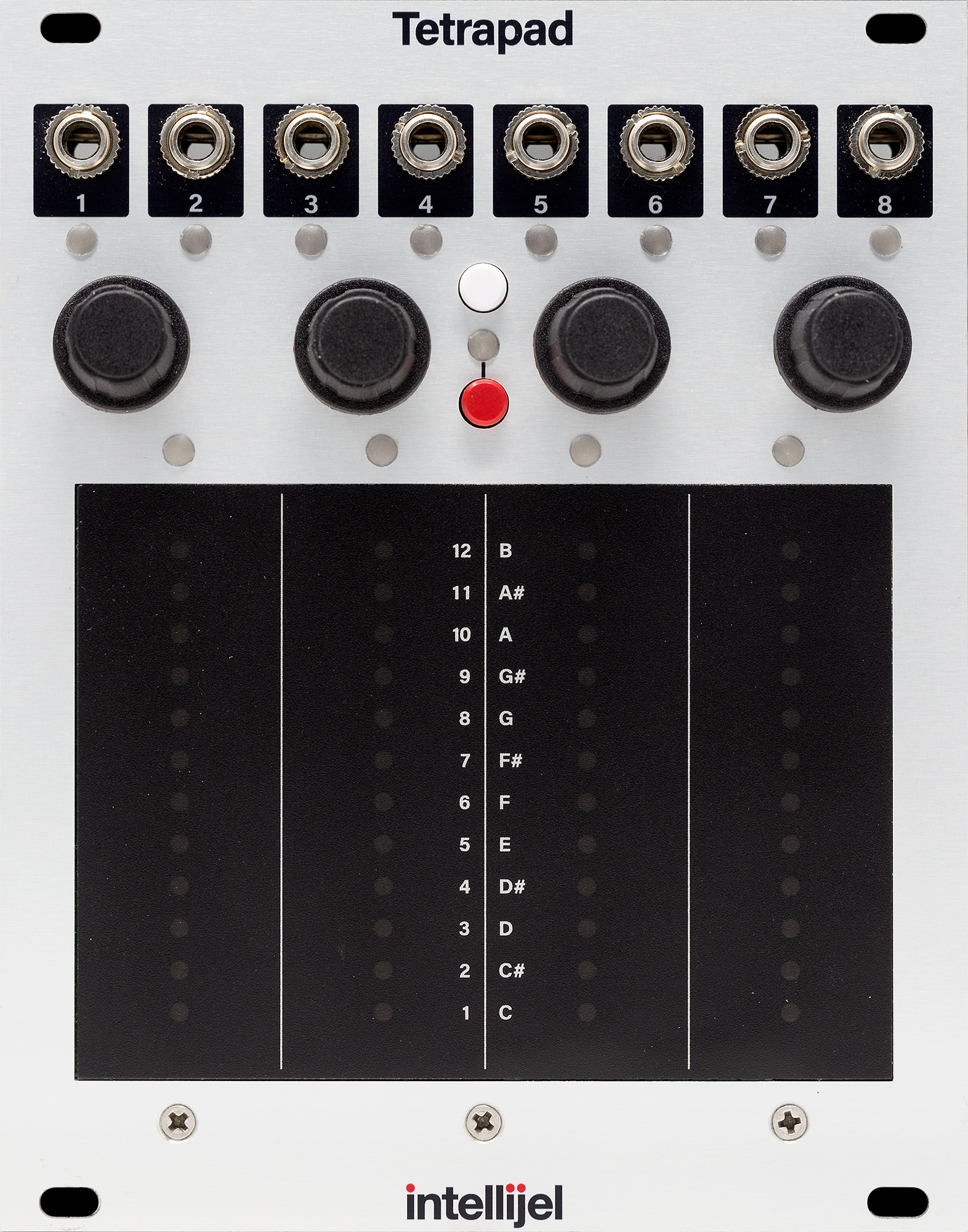 Intellijel Tetrapad Eurorack Modul Touch Controller 4 Pads