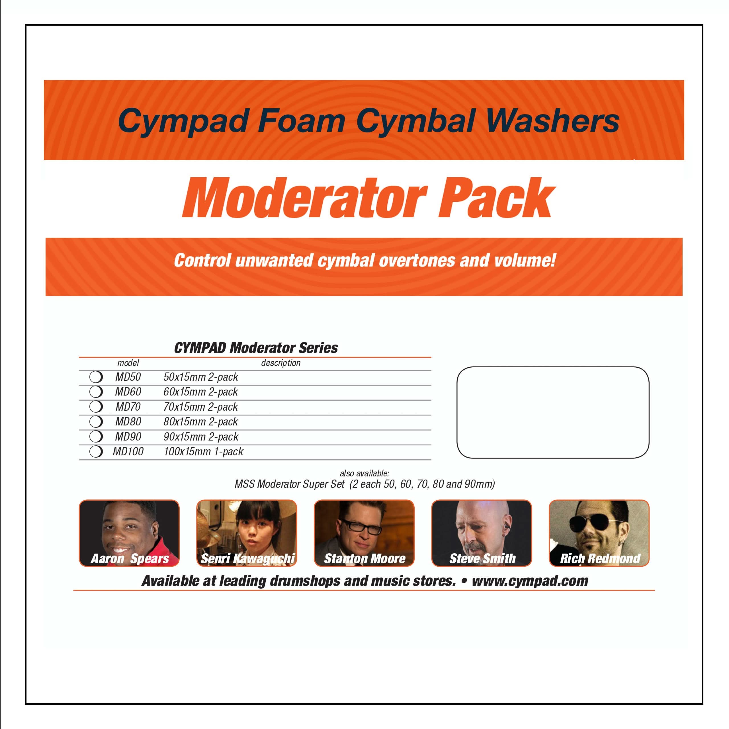 Cympad Moderators 80mm Double Set Beckendämpfer