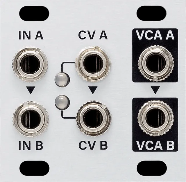 Intellijel Dual VCA 1U Eurorack Modul Dual VCA linear