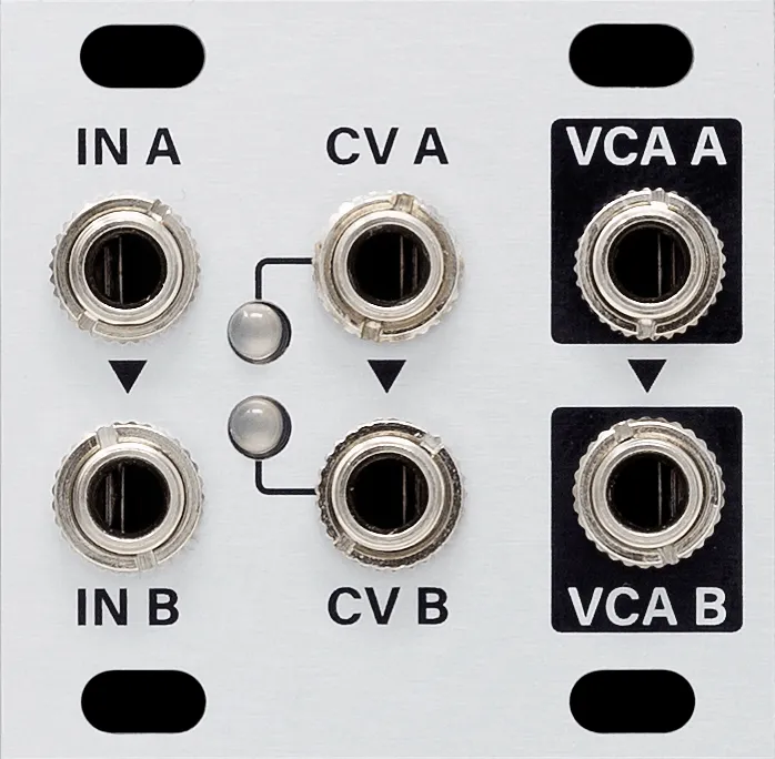 Intellijel Dual VCA 1U Eurorack Modul Dual VCA linear