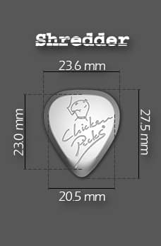 ChickenPicks Shredder Combi Set Plektrum 2,4+3,5 mm Speed
