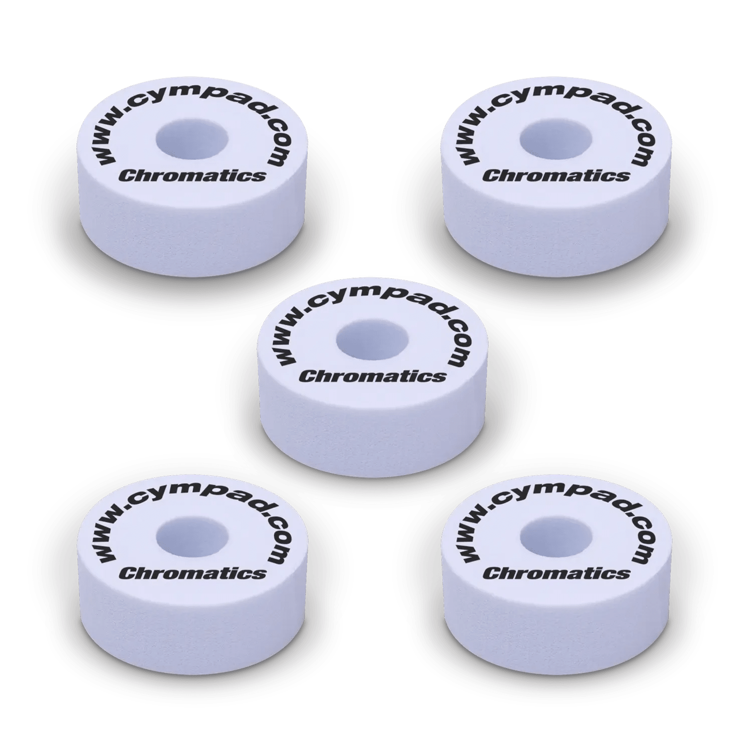 Cympad Chromatics Beckenfilze Weiß Set Memory-Schaum