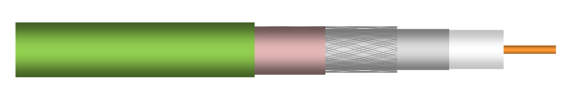DAMAR+HAGEN RG-6 Cca Koaxialkabel Draka Meterware