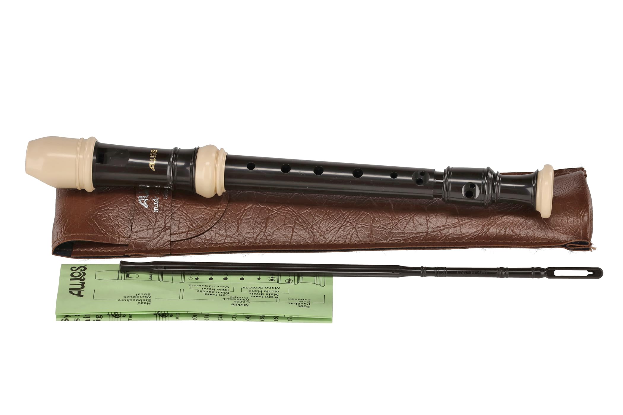 Aulos Symphony 507B F-Sopranino Blockflöte, barocke Griffweise, braun
