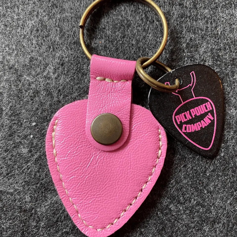 ChickenPicks Pick Pouch San Francisco Pink Ledertasche