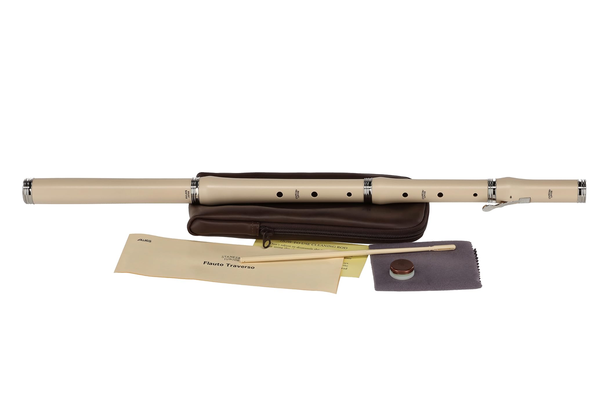 Aulos Elite 203A C-Sopran Blockflöte barock Elfenbein