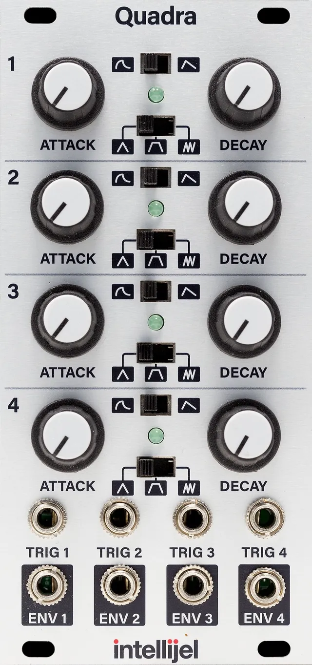 Intellijel Quadra Eurorack Modul Hüllkurve 4-fach 12HP