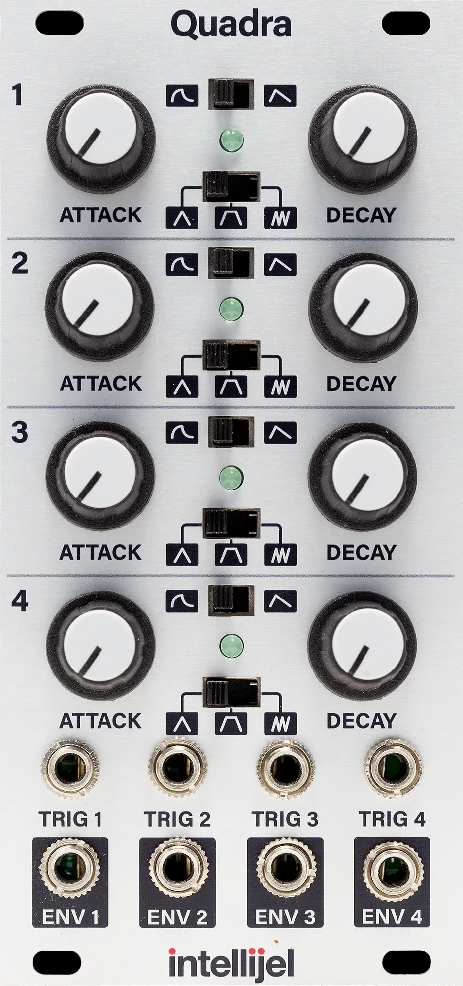 Intellijel Quadra Eurorack Modul Hüllkurve 4-fach 12HP