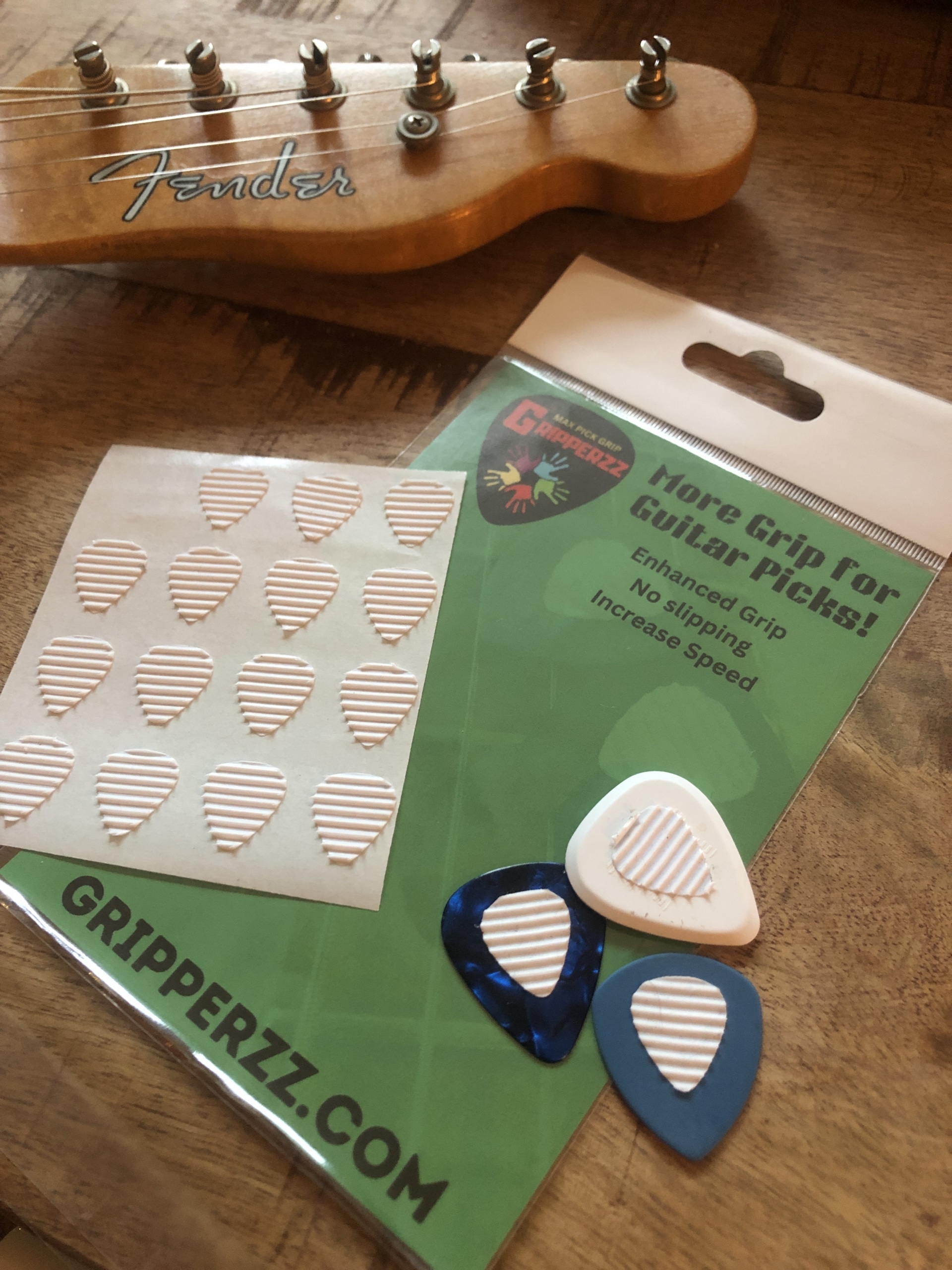 ChickenPicks Gripperzz Plektrum Grip Sticker Rutschfest