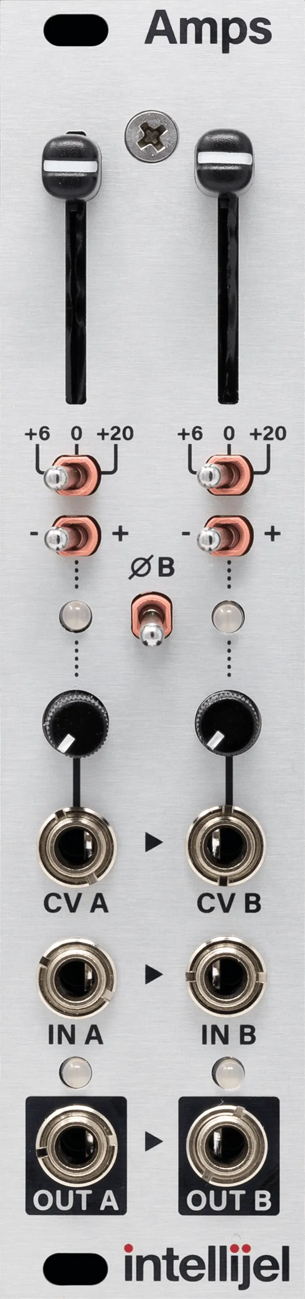 Intellijel Amps Eurorack-Modul Dual-VCA Mixer